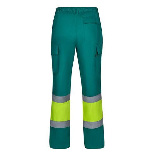 Pantaln de alta visibilidad bsico Amarillo Fluor / Verde Talla XXL