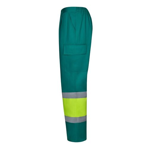 Pantaln de alta visibilidad bsico Amarillo Fluor / Verde Talla XXL