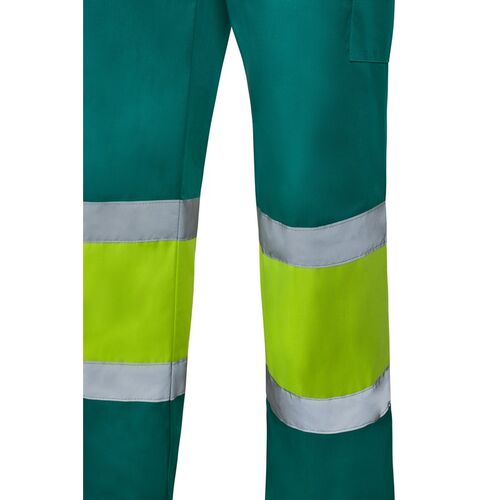 Pantaln de alta visibilidad bsico Amarillo Fluor / Verde Talla XXL