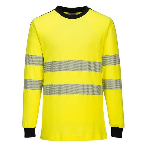 Camiseta ATEX de alta visibilidad WX3 Amarillo Fluor / Negro Talla L