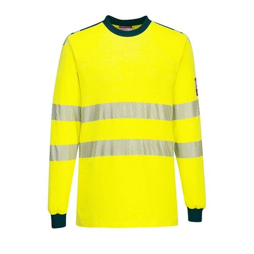 Camiseta ATEX de alta visibilidad WX3 Amarillo Fluor / Azul Marino Talla S