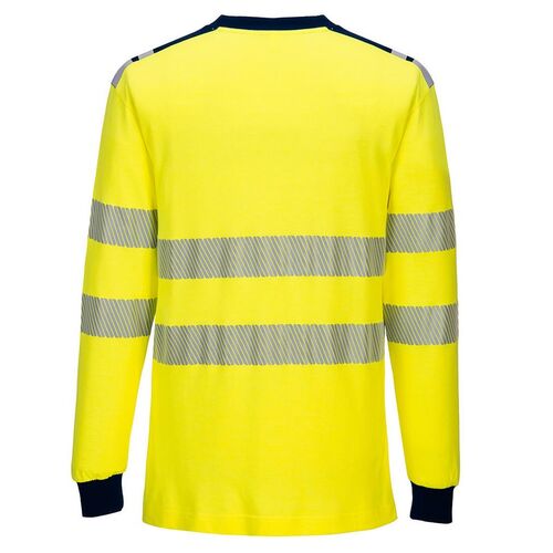 Camiseta ATEX de alta visibilidad WX3 Amarillo Fluor / Azul Marino Talla S