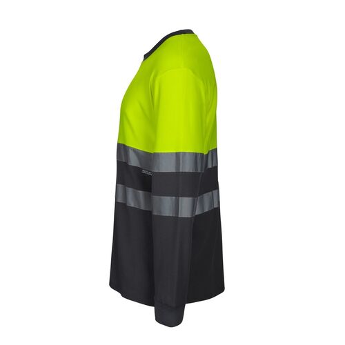 Camiseta de alta visibilidad con algodón Mod. 305615 Gris / Amarillo Flúor (80) Talla S