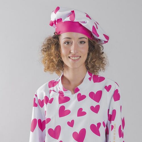 Gorro gran Chef Mod. AGATHA (5148) Coure Rosa Talla Única