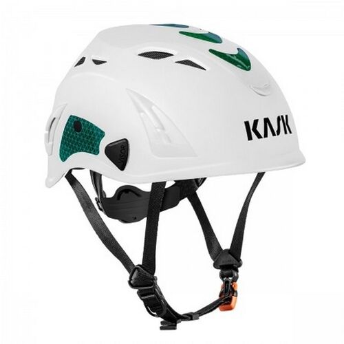 Casco con barbuquejo Mod. KASK SUPER PLASMA HI VIZ (253) Blanco / Verde Talla nica (253) Blanco / Verde Talla nica