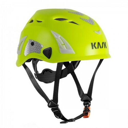 Casco con barbuquejo Mod. KASK SUPER PLASMA HI VIZ (221) Amarillo Fluor Talla nica