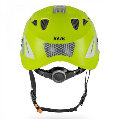 Casco con barbuquejo Mod. KASK SUPER PLASMA HI VIZ (221) Amarillo Fluor Talla nica