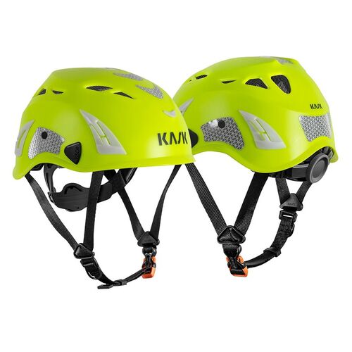 Casco con barbuquejo Mod. KASK SUPER PLASMA HI VIZ (221) Amarillo Fluor Talla nica