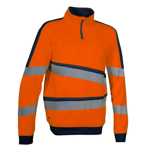 Sudadera AV Mod. LIXUS Naranja Fluor Talla XS