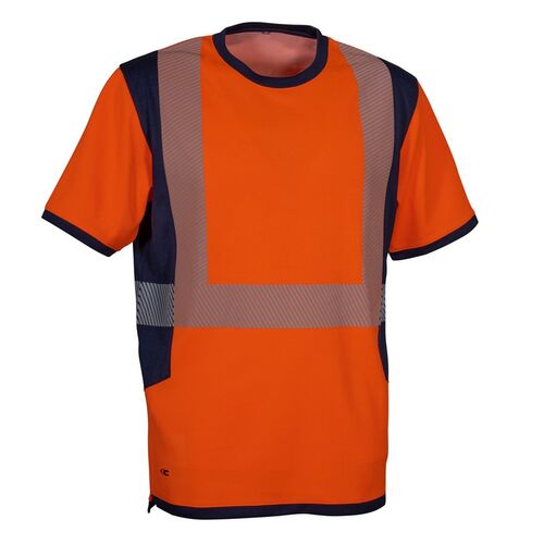 Camiseta AV manga corta Mod. PARHAM Naranja Fluor Talla XS