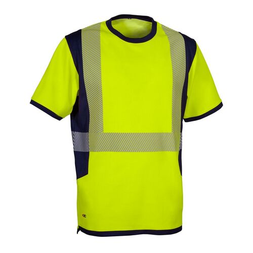 Camiseta AV manga corta Mod. PARHAM Amarillo Fluor Talla XS