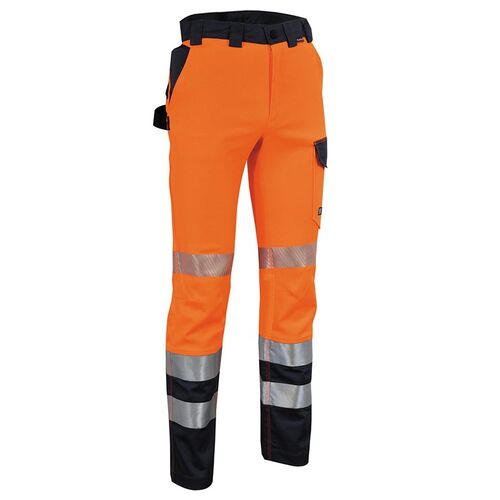 Pantaln AV elstico Mod. GUATIRE Naranja Fluor Talla 38