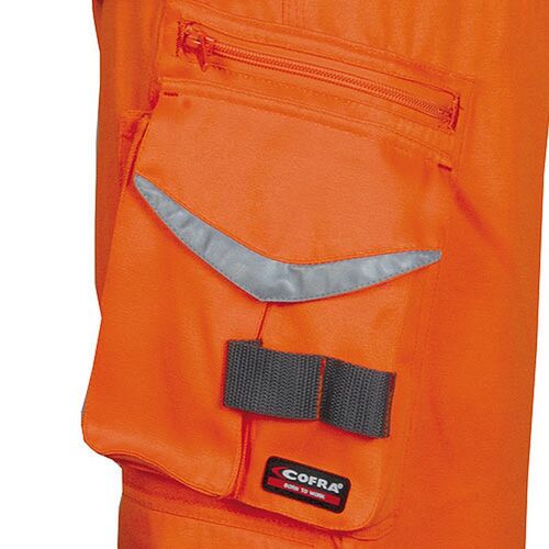 Pantaln AV reforzado Mod. BLINDING Naranja Fluor Talla 38