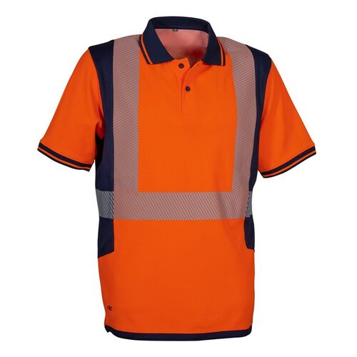 Polo AV manga corta Mod. TILCARA Naranja Fluor Talla XS