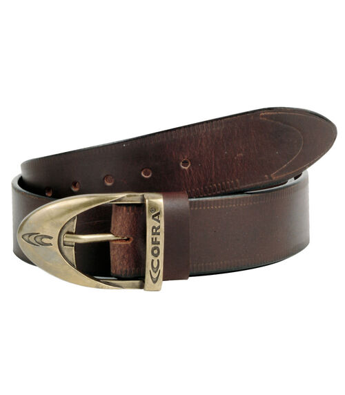 Cinturón de piel Mod. STREET Marrón Talla S