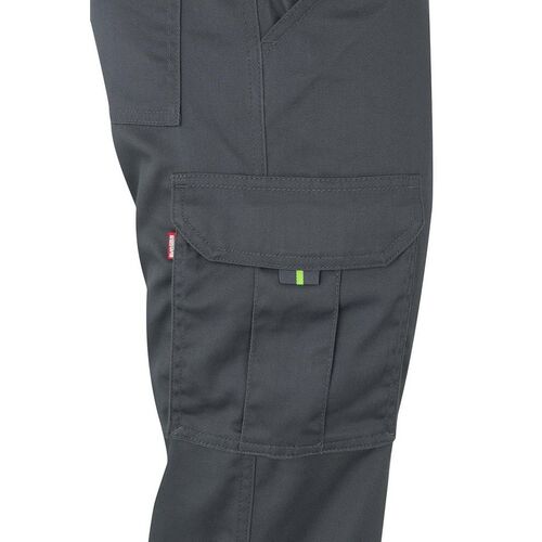 Pantalón stretch de alta visibilidad bicolor Gris / Amarillo Flúor (80) Talla XXL