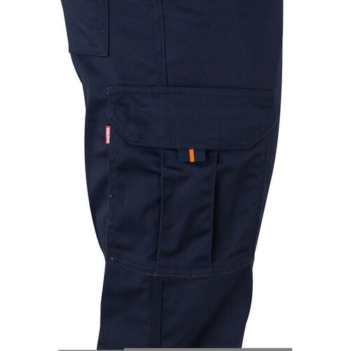 Pantalón stretch de alta visibilidad bicolor Azul Marino / Naranja Fluor (1/19) Talla XXL