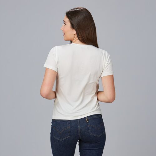 Camiseta elástica de mujer Mod. SABINA (101) Blanco Talla M