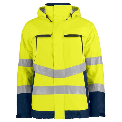 Chaqueta de alta visibilidad acolchada Mod. 646441 Amarillo Fluor / Azul Marino Talla M