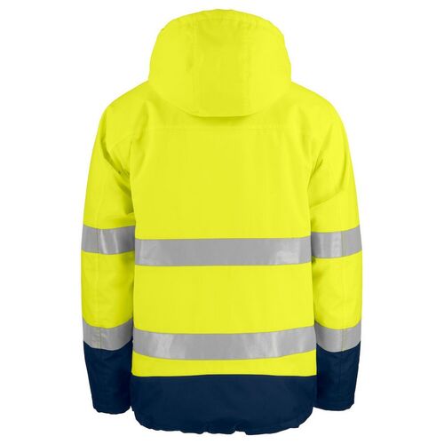Chaqueta de alta visibilidad acolchada Mod. 646441 Amarillo Fluor / Azul Marino Talla M