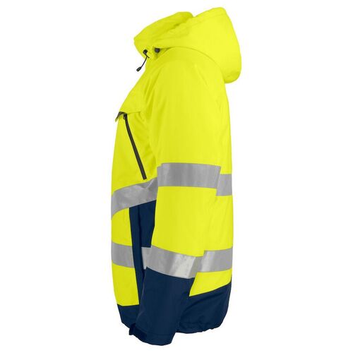 Chaqueta de alta visibilidad acolchada Mod. 646441 Amarillo Fluor / Azul Marino Talla M