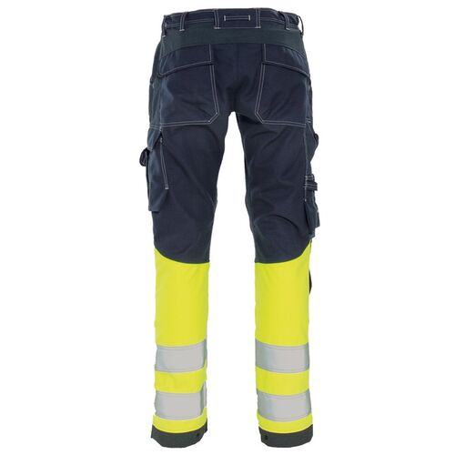 Pantalón stretch ignífugo Mod. 632281 (Stretch FR, Tera TX) Amarillo Fluor / Azul Marino Talla C44