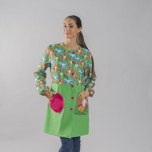 Bata de mujer Mod. PIROPO AGATHA (635) Plana Pl. Verde Billar Talla S