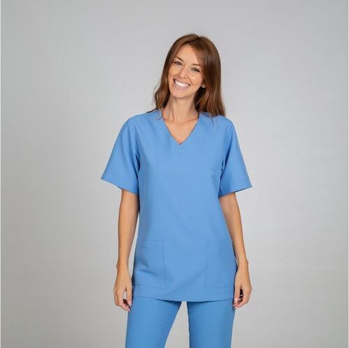 Blusa de microfibra Mod. NEREA (107) Celeste Talla M