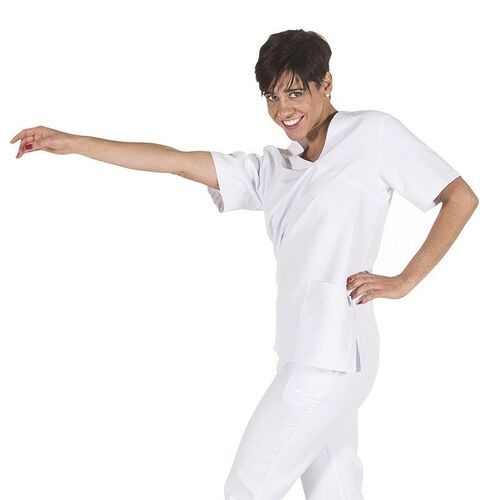 Blusa de microfibra Mod. NEREA (101) Blanco Talla YL