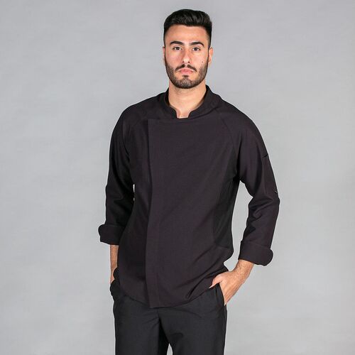 Chaqueta de cocina Mod. CRESPO ELASTIK (001) Negro Talla S