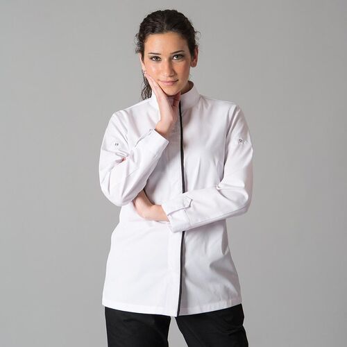 Chaqueta de cocina de mujer Mod. MEDINA (101) Blanco Talla M
