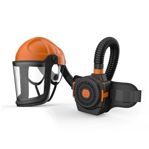 Kit Respiración Con Casco TH3 y Visor Transparente Mod. AIFLOW HELM Clear