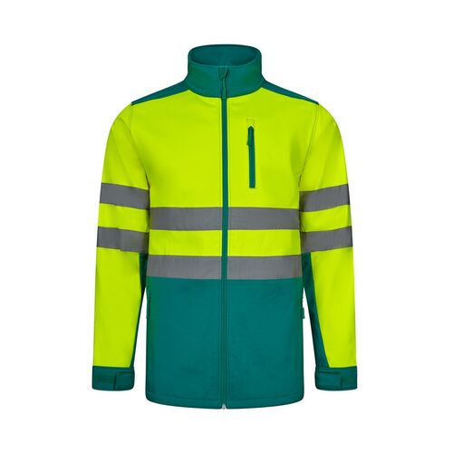 Softshell de alta visibilidad Mod. 306006 Amarillo Fluor / Verde (110) Talla XL
