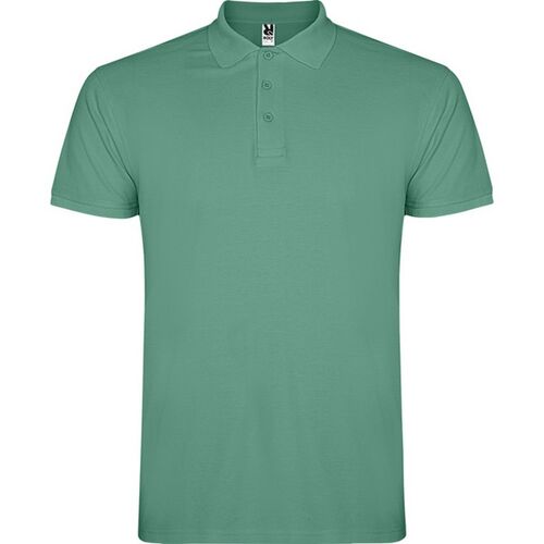Polo unisex Mod. STAR GRANATE (164) Menta Oscruo Talla S