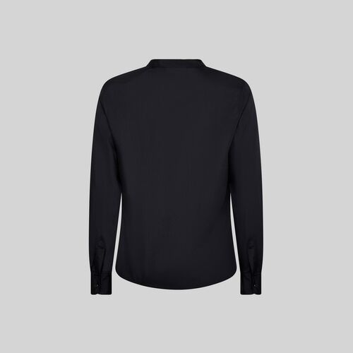 Camisa de mujer con cuello mao Mod. 288200 (001) Negro Talla XXS