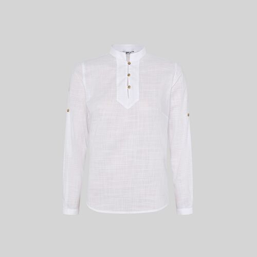 Blusa de señora Mod. FLORA (101) Blanco Talla S