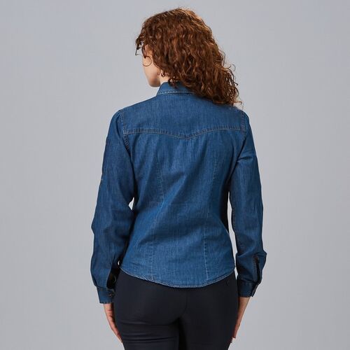 Camisa vaquera de señora Mod. VALERIA (806) Tejano Fino Lavado Talla XL