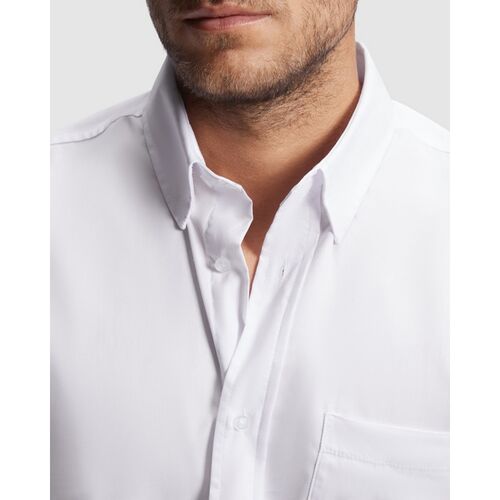 Camisa de caballero de manga corta Blanco Talla XXL