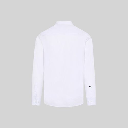 Camisa manga larga cuello mao (101) Blanco Talla 36