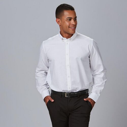 Camisa oxford manga larga de caballero (101) Blanco Talla XL