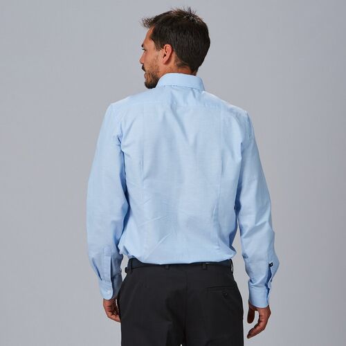 Camisa oxford manga larga de caballero (107) Celeste Talla XL