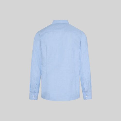Camisa oxford manga larga de caballero (107) Celeste Talla XL