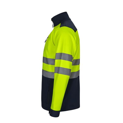 Softshell de alta visibilidad GREPCON + serigrafía en PECHO y ESPALDA Azul Marino / Amarillo Fluor (60) Talla S Azul Marino / Amarillo Fluor (60) Talla S