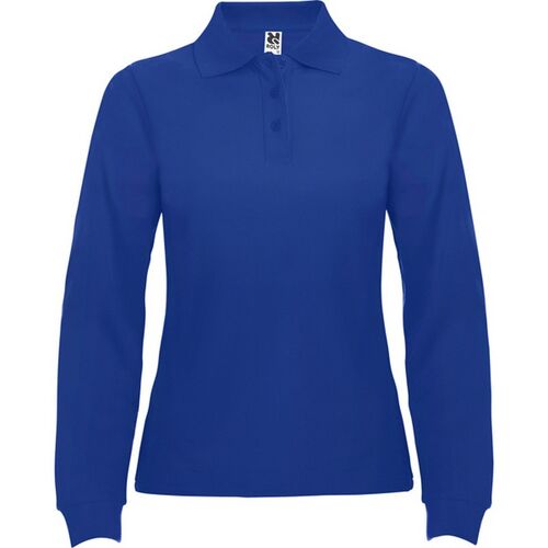 Polo de manga larga de mujer Mod. ESTRELLA WOMAN  (05) Azul Royal Talla S