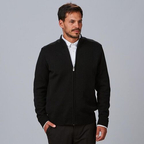 Chaqueta de punto grueso con cremallera (001) Negro Talla 56