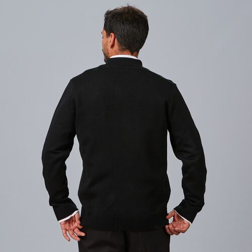 Chaqueta de punto grueso con cremallera (001) Negro Talla 56