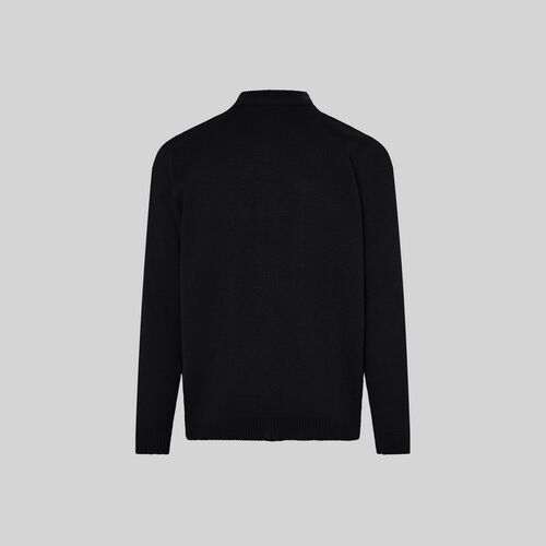 Chaqueta de punto grueso con cremallera (001) Negro Talla 56