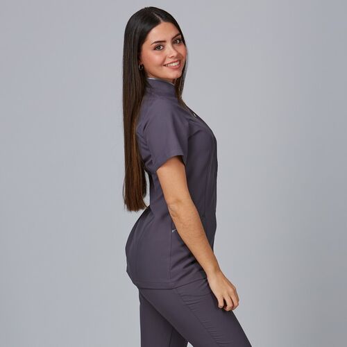 Blusa de señora Mod. MALDIVAS en microfibra (139) Gris Marengo Talla XS