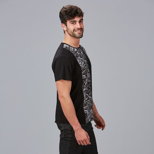 Camiseta elástica de hombre Mod. LILO (001) Negro Talla XS