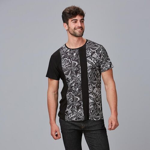 Camiseta elástica de hombre Mod. LILO (001) Negro Talla S